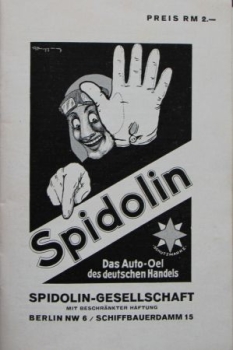 Spidolin Automobiloil Handbook 1928 (6785)
